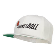 Fading Basketball Embroidered Snapback Cap