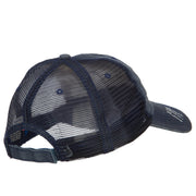 Fishing Hair Don't Care Embroidered Cotton Mesh Cap