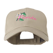 USA State Flower Florida Orange Blossom Embroidery Cap