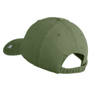 Air Education and Training Command Veteran Embroidered Washed Solid Pigment Dyed Cotton Twill Brass Buckle Cap - Olive OSFM