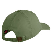 Air Education and Training Command Veteran Embroidered Washed Solid Pigment Dyed Cotton Twill Brass Buckle Cap - Olive OSFM
