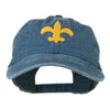 Fleur De Lis with Outline Embroidered Cap