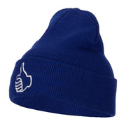 Facebook Thumbs Up Embroidered Long Beanie