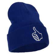 Facebook Thumbs Up Embroidered Long Beanie