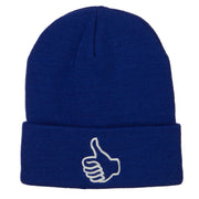 Facebook Thumbs Up Embroidered Long Beanie