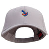 Diving Cute Monster Embroidered Low Profile Cap - Grey OSFM