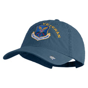 Air Force Global Strike Command Veteren Embroidered Washed Solid Pigment Dyed Cotton Twill Brass Buckle Cap - Navy OSFM