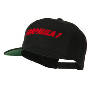 Formula 1 Embroidered Flat Bill Cap