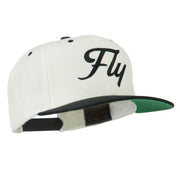 Fly Embroidered Flat Bill Cap