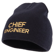 Chief Engineer Embroidered 8 Inch Knitted Short Beanie