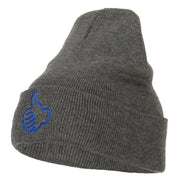 Facebook Thumbs Up Embroidered Long Beanie