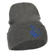 Facebook Thumbs Up Embroidered Long Beanie