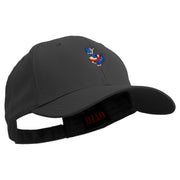 Diving Cute Monster Embroidered Low Profile Cap - Black OSFM