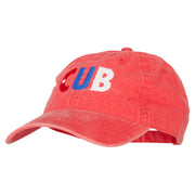 Cuba CUB Flag Embroidered Washed Cotton Twill Cap