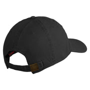 Air Force Global Strike Command Veteren Embroidered Washed Solid Pigment Dyed Cotton Twill Brass Buckle Cap - Black OSFM