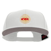 Nevada Lettering Design Embroidered Wool Blend Prostyle 2 Tone Snapback - White OSFM