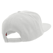 Nevada Lettering Design Embroidered Wool Blend Prostyle 2 Tone Snapback - White OSFM