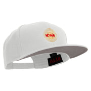 Nevada Lettering Design Embroidered Wool Blend Prostyle 2 Tone Snapback - White OSFM