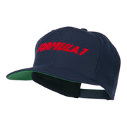 Formula 1 Embroidered Flat Bill Cap