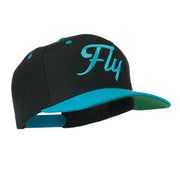 Fly Embroidered Flat Bill Cap