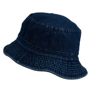 Fly Fishing Embroidered Pigment Dyed Bucket Hat