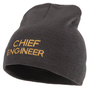 Chief Engineer Embroidered 8 Inch Knitted Short Beanie