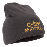 Chief Engineer Embroidered 8 Inch Knitted Short Beanie