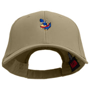 Diving Cute Monster Embroidered Low Profile Cap - Khaki OSFM