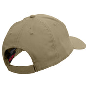 Diving Cute Monster Embroidered Low Profile Cap - Khaki OSFM