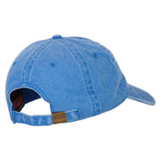 Cuba CUB Flag Embroidered Washed Cotton Twill Cap