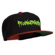 Halloween Frankenstein Embroidered Snapback Cap