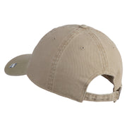Air Force Global Strike Command Veteren Embroidered Washed Solid Pigment Dyed Cotton Twill Brass Buckle Cap - Khaki OSFM