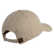 Air Force Global Strike Command Veteren Embroidered Washed Solid Pigment Dyed Cotton Twill Brass Buckle Cap - Khaki OSFM
