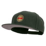 Nevada Lettering Design Embroidered Wool Blend Prostyle 2 Tone Snapback - Charcoal OSFM