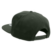 Nevada Lettering Design Embroidered Wool Blend Prostyle 2 Tone Snapback - Charcoal OSFM