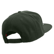 Nevada Lettering Design Embroidered Wool Blend Prostyle 2 Tone Snapback - Charcoal OSFM