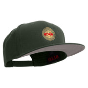 Nevada Lettering Design Embroidered Wool Blend Prostyle 2 Tone Snapback - Charcoal OSFM