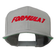 Formula 1 Embroidered Flat Bill Cap