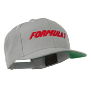 Formula 1 Embroidered Flat Bill Cap