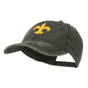 Fleur De Lis with Outline Embroidered Cap