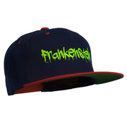 Halloween Frankenstein Embroidered Snapback Cap