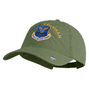 Air Force Global Strike Command Veteren Embroidered Washed Solid Pigment Dyed Cotton Twill Brass Buckle Cap - Olive OSFM