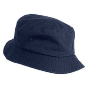 Brain Rot Design Embroidered Unisex Multipurpose Crushable Cotton Twill Bucket Hat - Navy M