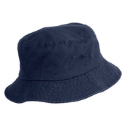 Brain Rot Design Embroidered Unisex Multipurpose Crushable Cotton Twill Bucket Hat - Navy M