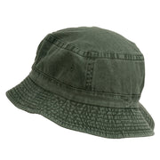 Fly Fishing Embroidered Pigment Dyed Bucket Hat