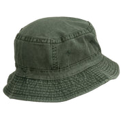 Fly Fishing Embroidered Pigment Dyed Bucket Hat