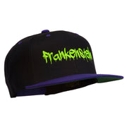 Halloween Frankenstein Embroidered Snapback Cap