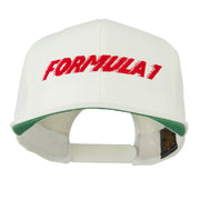 Formula 1 Embroidered Flat Bill Cap