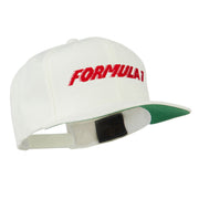 Formula 1 Embroidered Flat Bill Cap