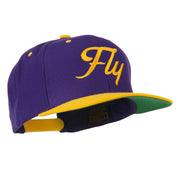 Fly Embroidered Flat Bill Cap